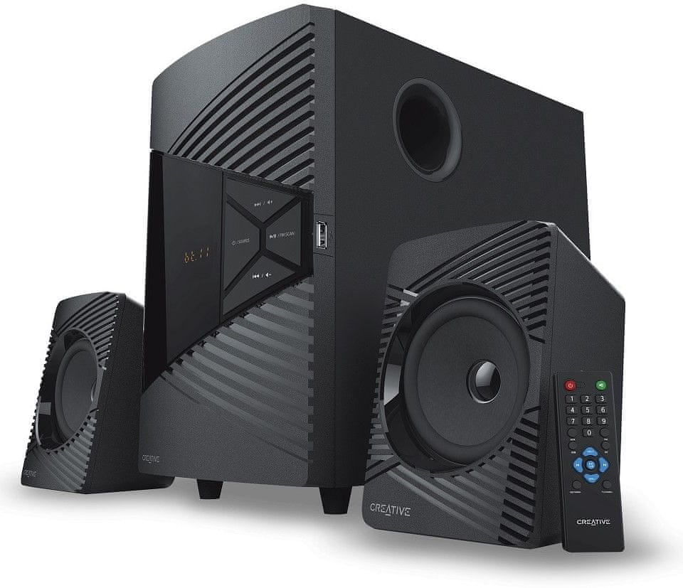 Reproduktory Creative SBS E2500 30W 2.1, čierna